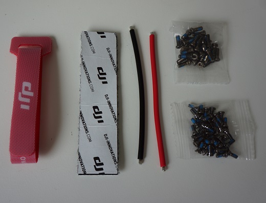 Set DJI Wire, Velcros and Screws 2.5 & 3 mm.